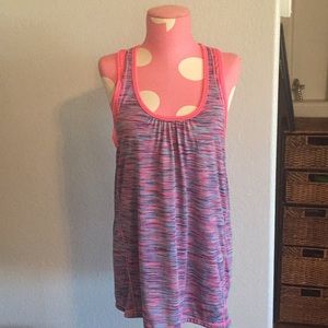 RBX Pink and Blue Workout Top